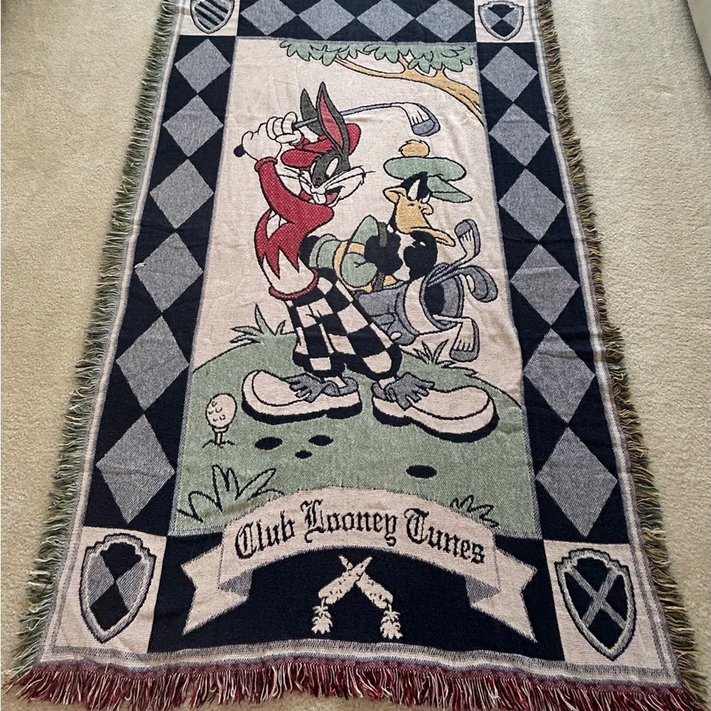 Warner Bros. 1994 “Club Looney Tunes” Golf Themed blanket